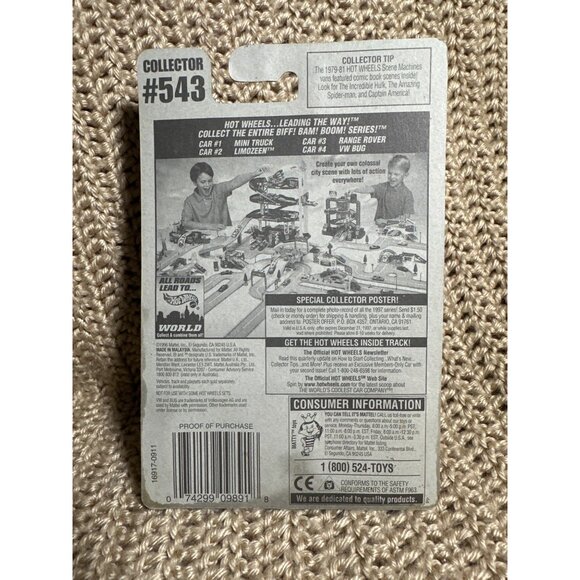 Vintage Hot Wheels Biff! Bam! Boom! Series VW Bug #4 Die-Cast Car - Picture 2 of 2